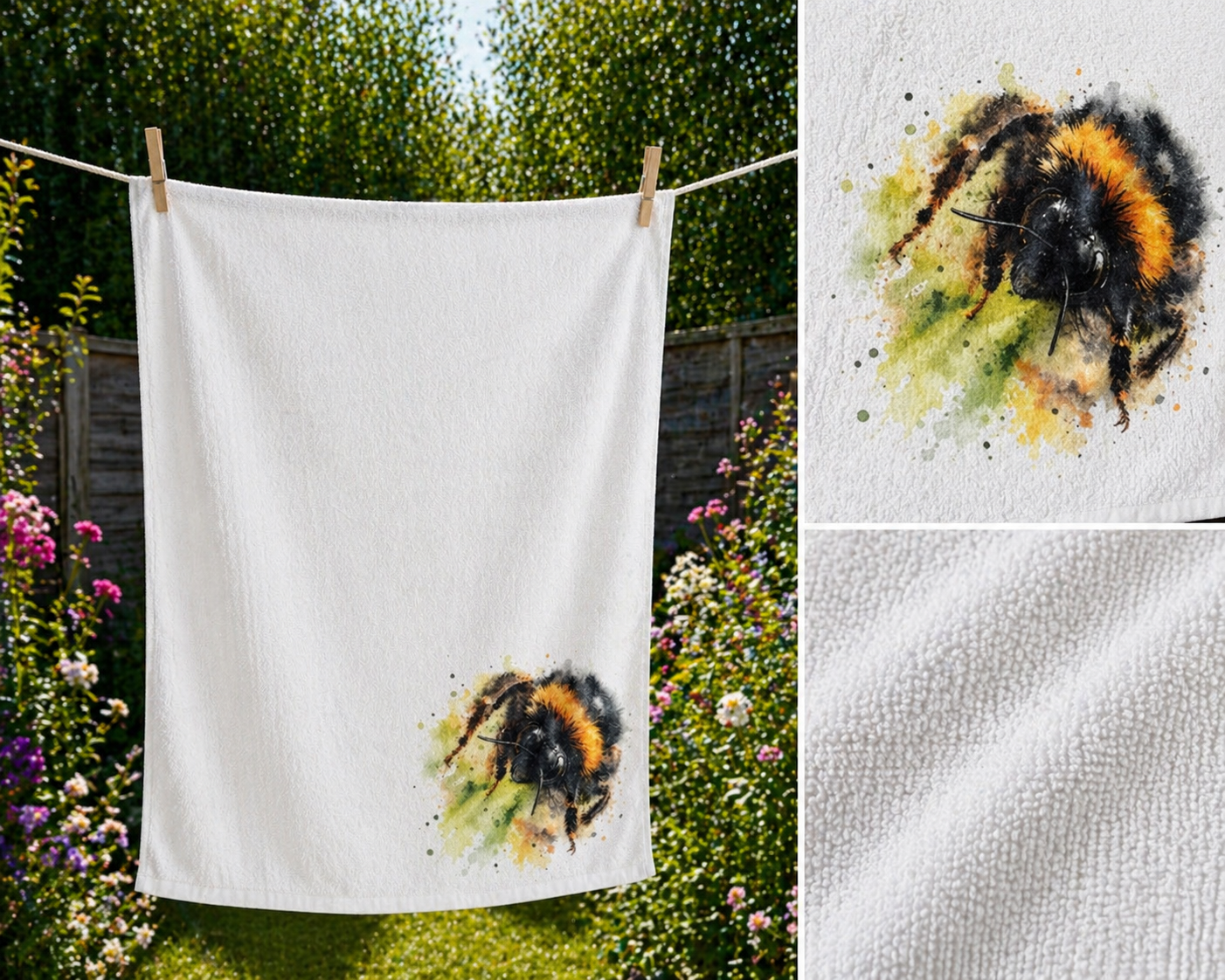Bumblebee Tea Towel