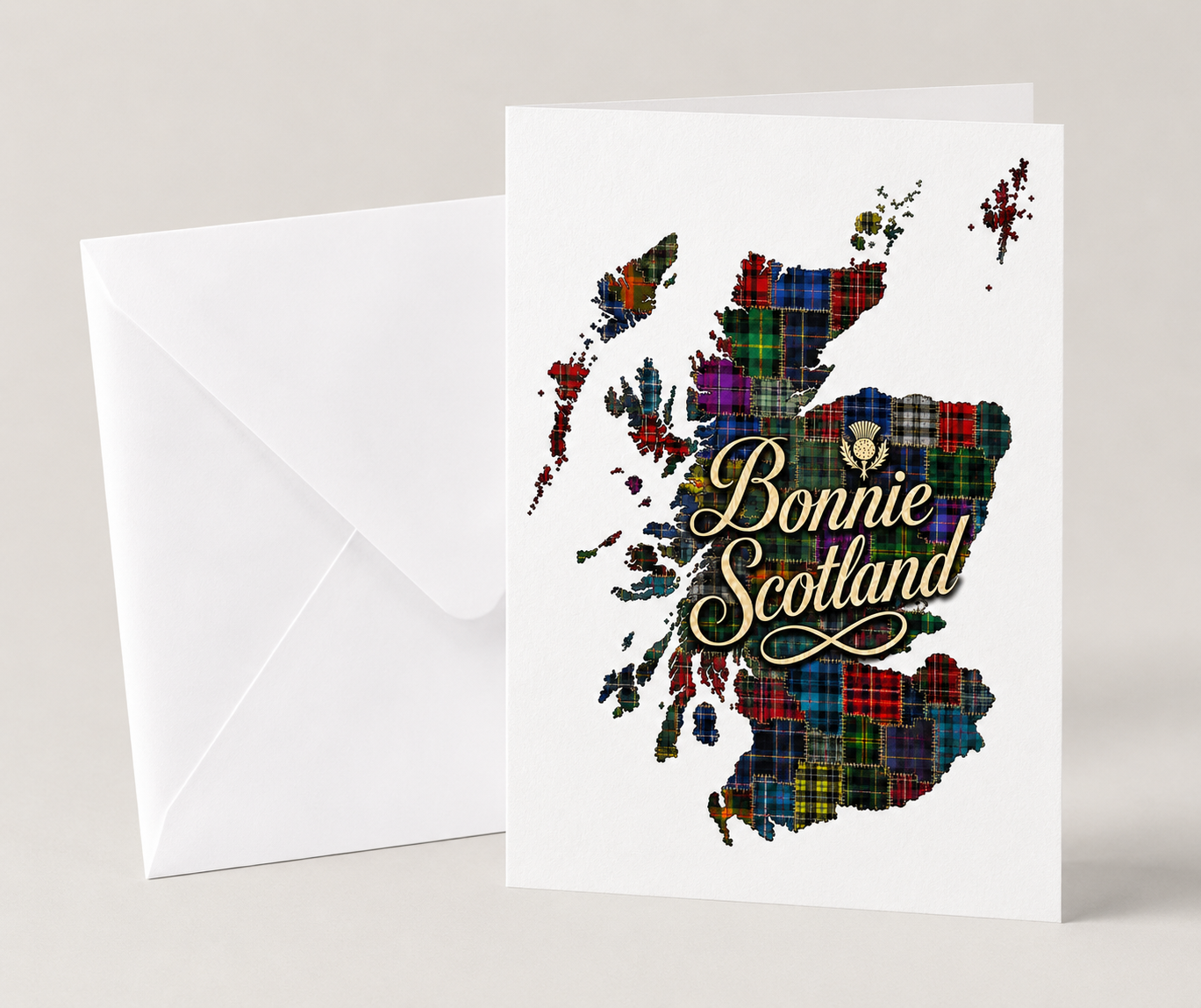 Bonnie Scotland Map Card