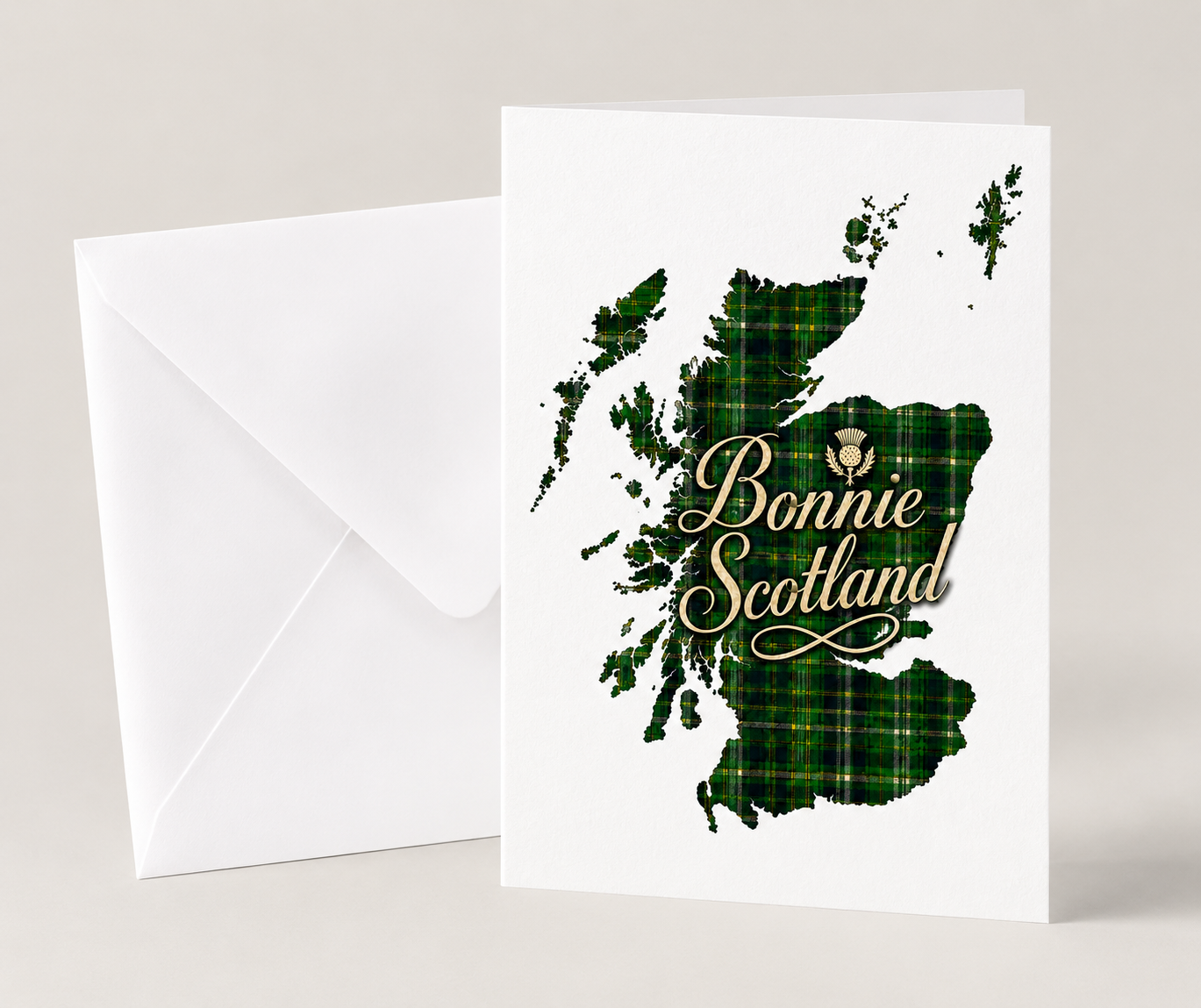 Bonnie Scotland Map Card