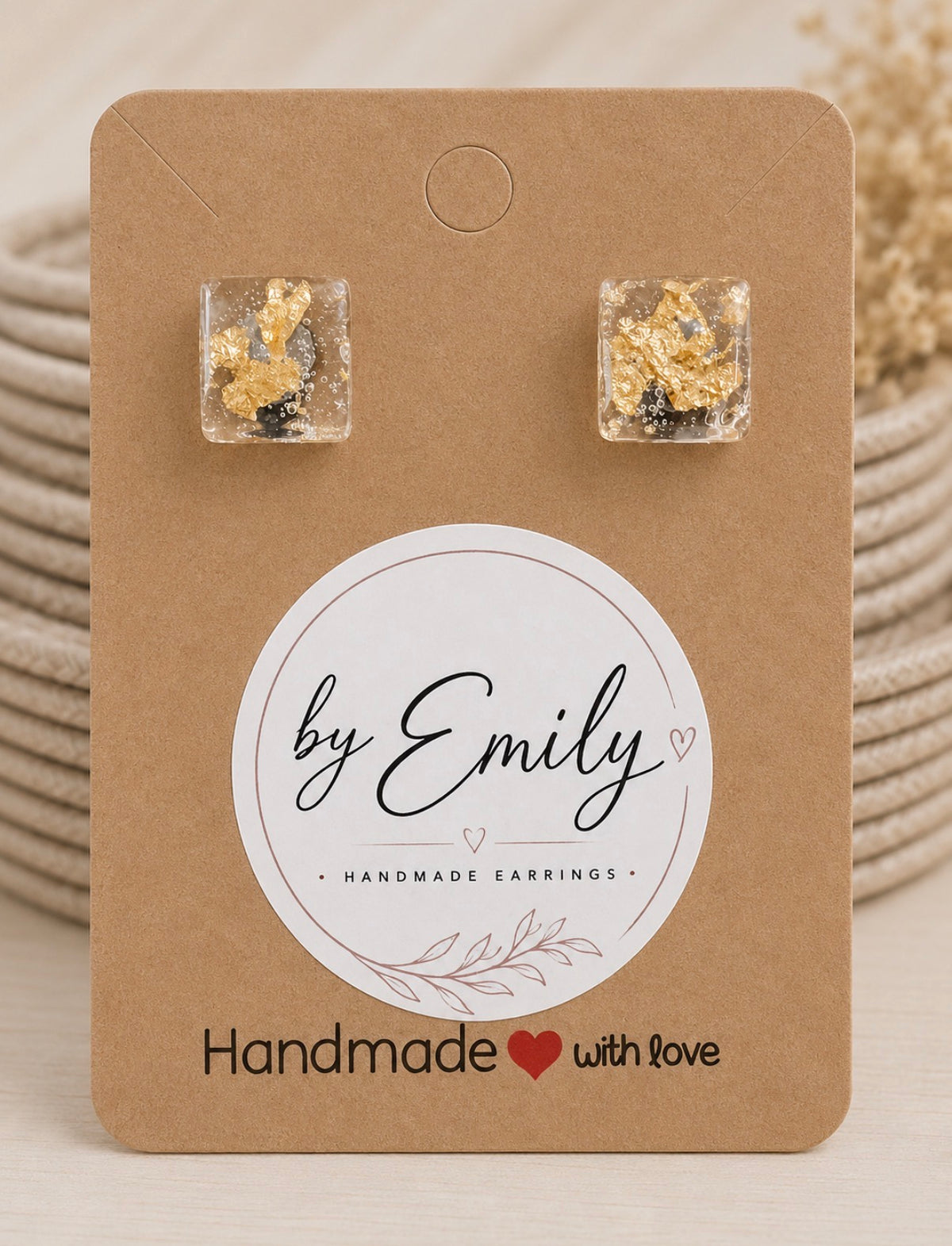 Medium Square with Gold