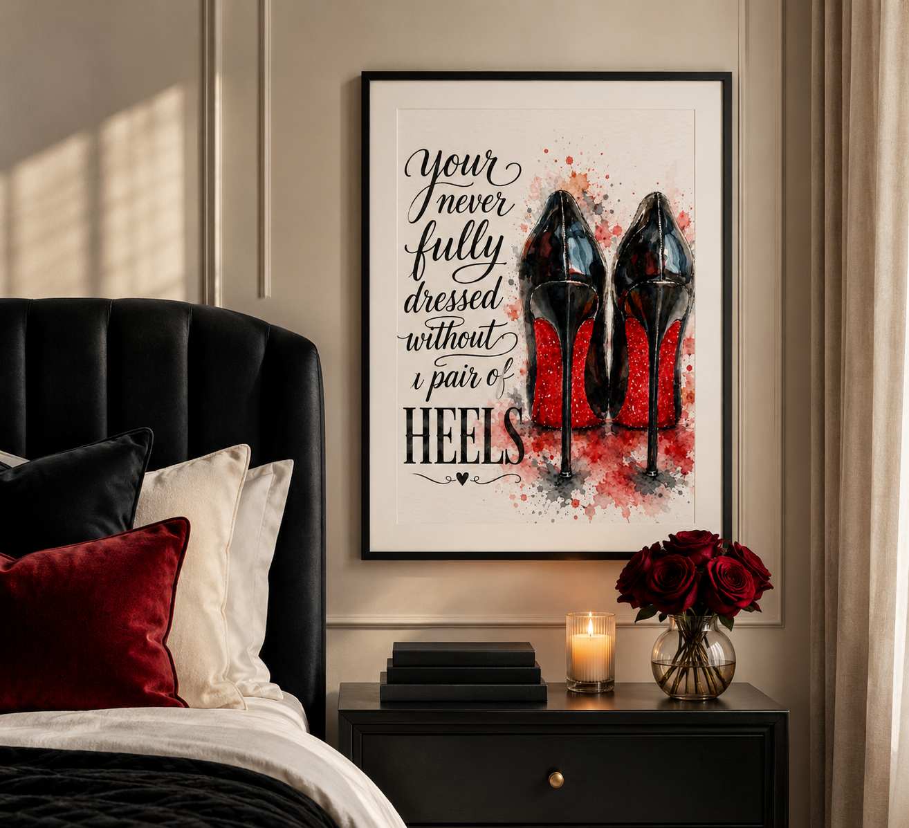 Red Bottom Heels Art Prints