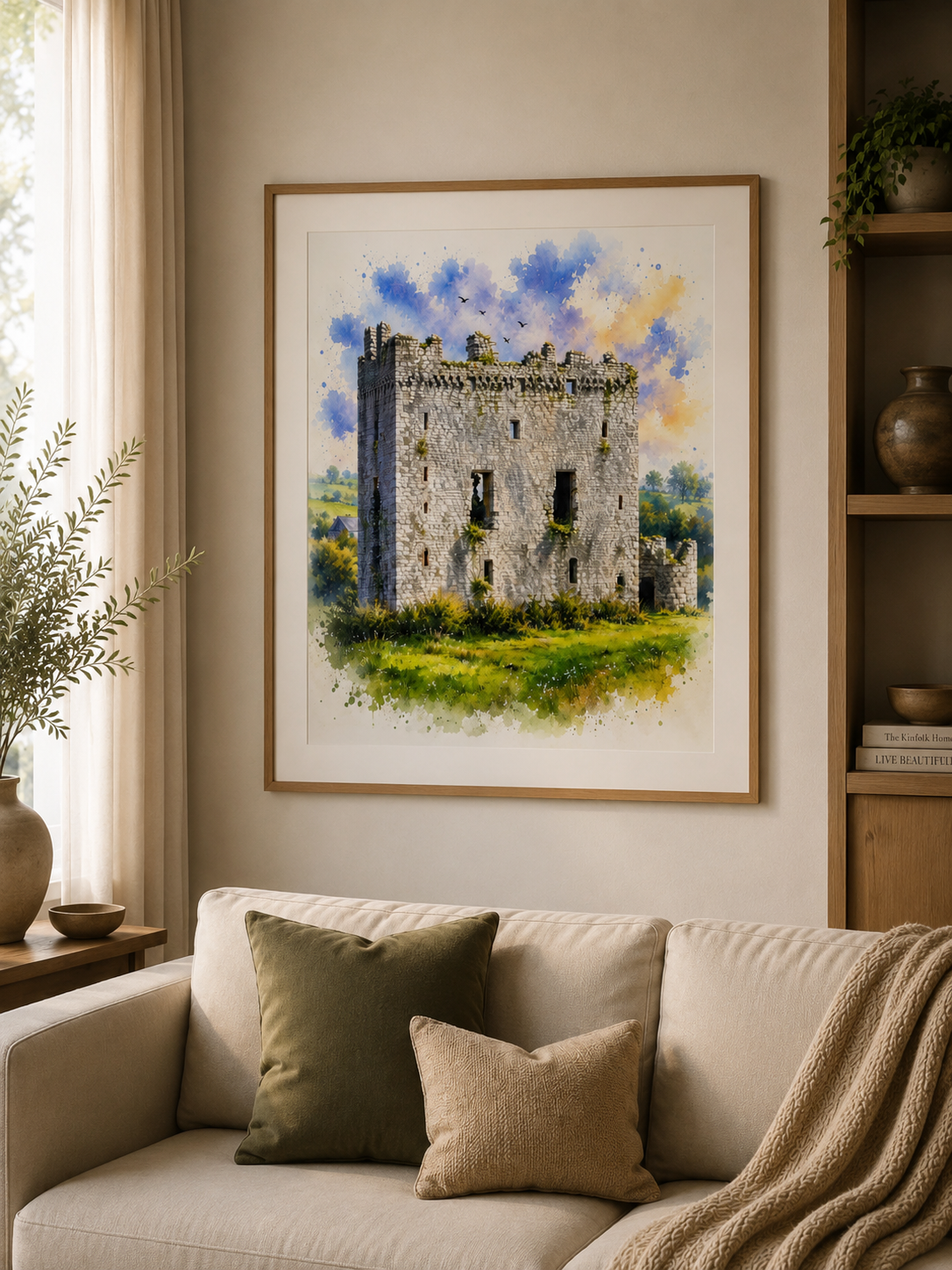 UK Castles & Landmark Watercolour Art Prints (various)