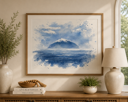 Ailsa Craig Watercolour Print