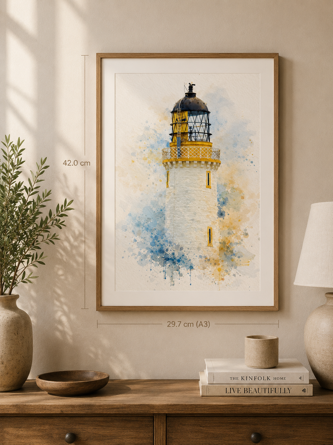 Mull of Galloway Lighthouse Watercolour Print