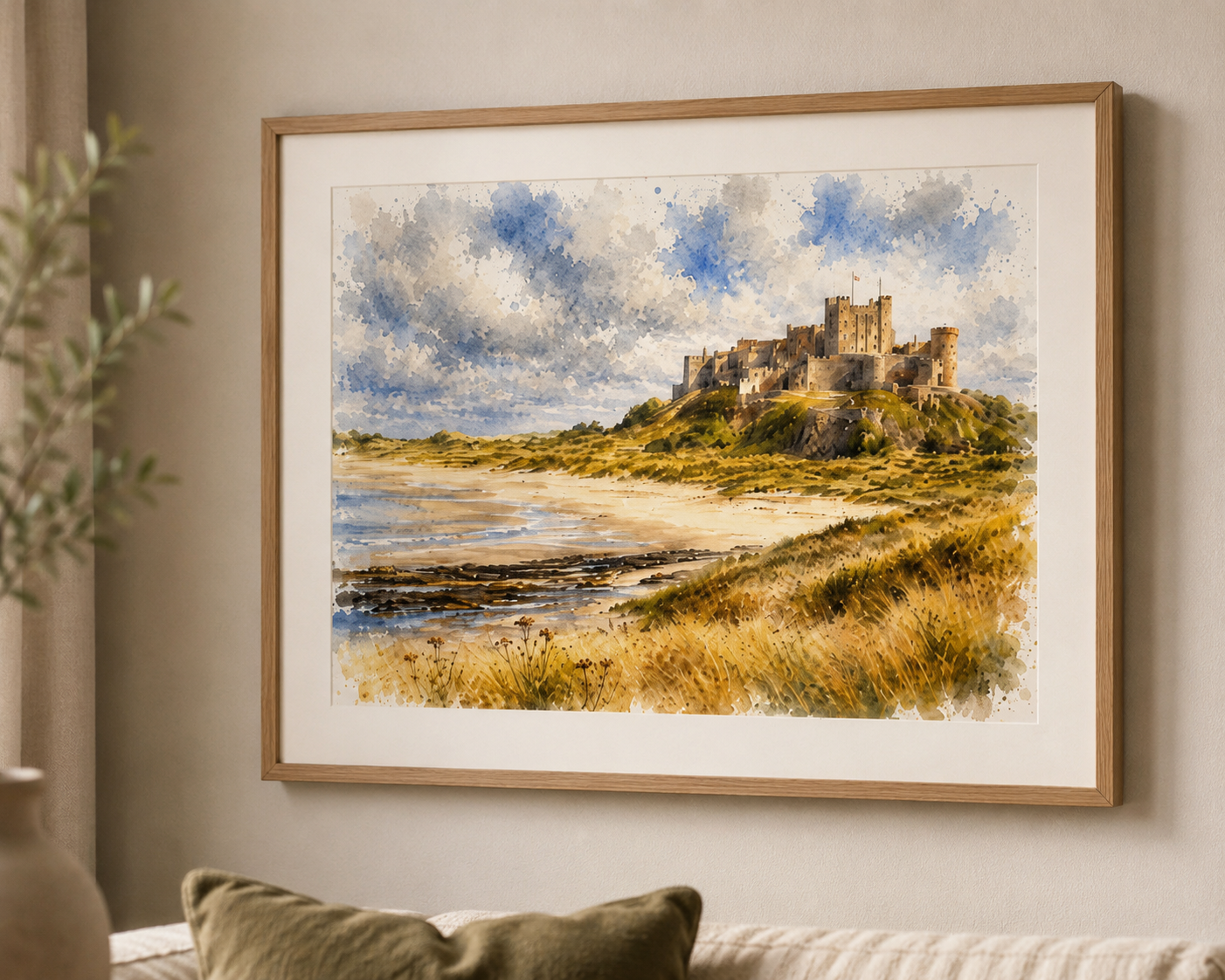 UK Castles & Landmark Watercolour Art Prints (various)
