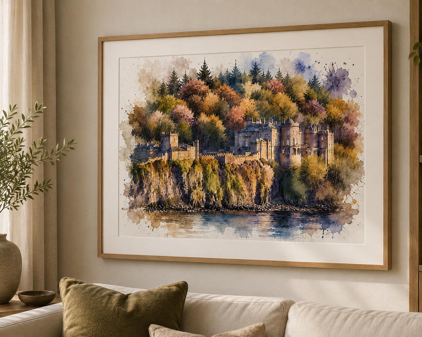 UK Castles & Landmark Watercolour Art Prints (various)