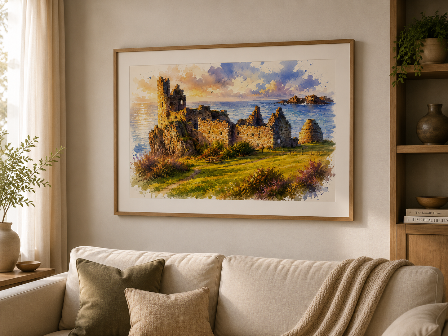 UK Castles & Landmark Watercolour Art Prints (various)