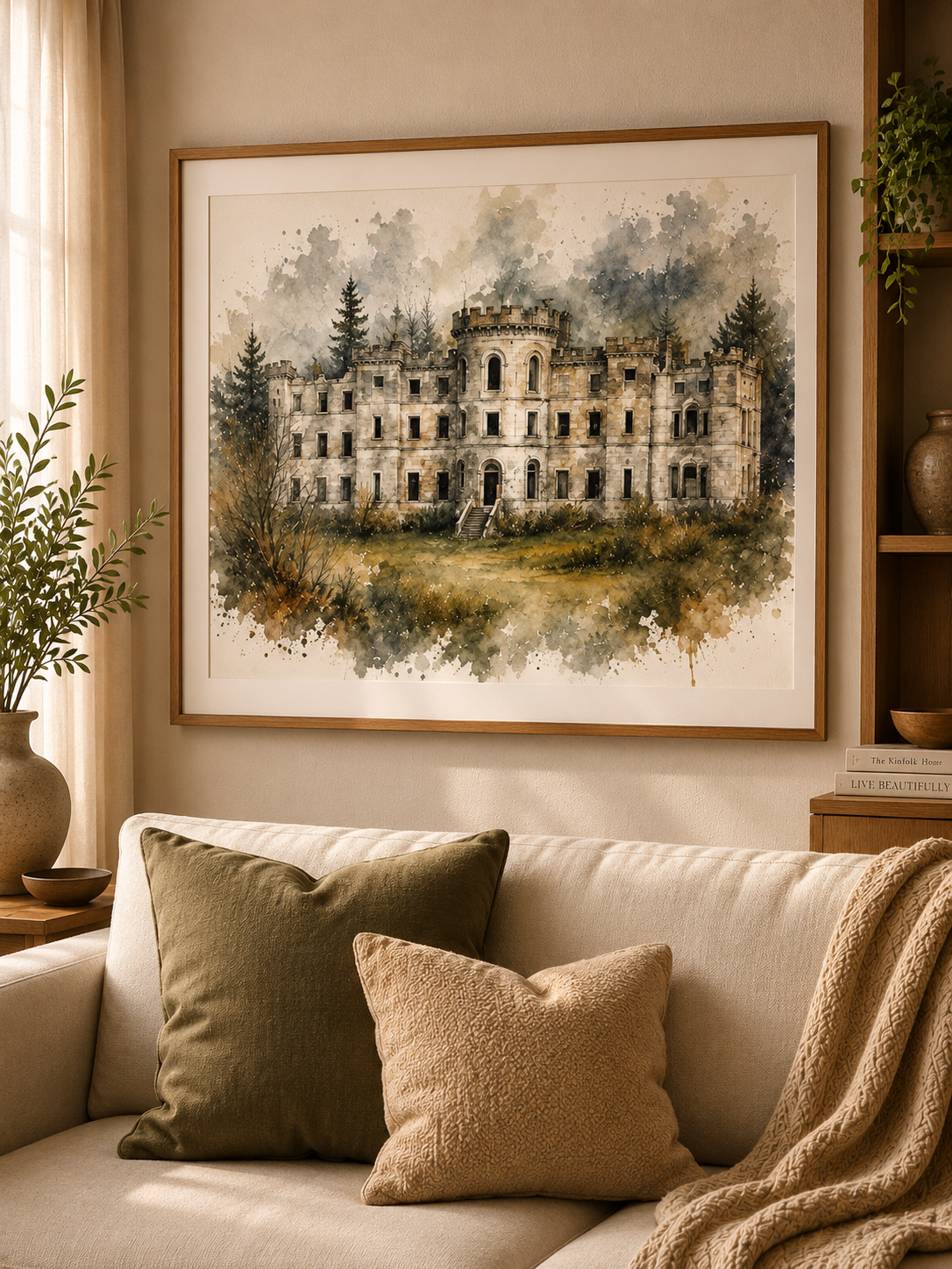 UK Castles & Landmark Watercolour Art Prints (various)
