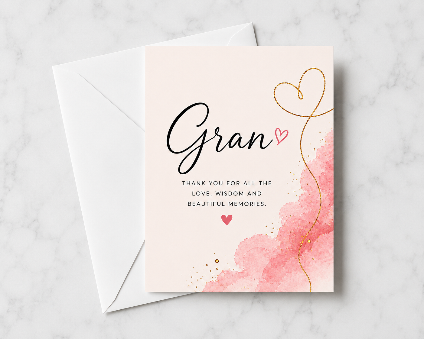 Marble & Floral Cards For Various Relatives