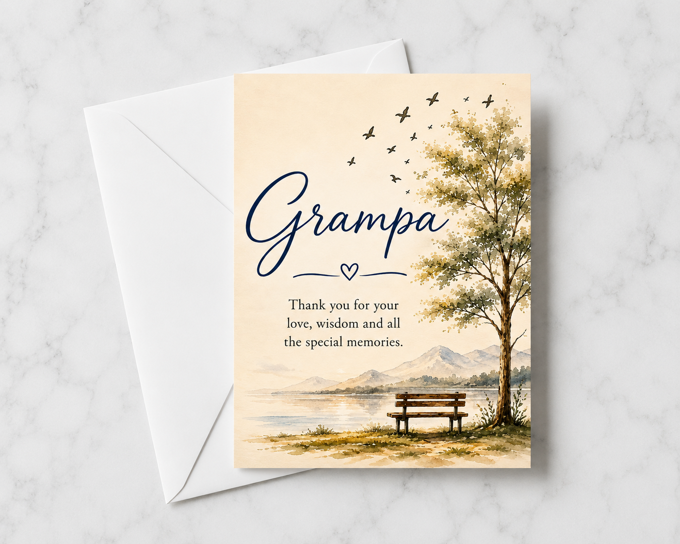 Marble & Floral Cards For Various Relatives