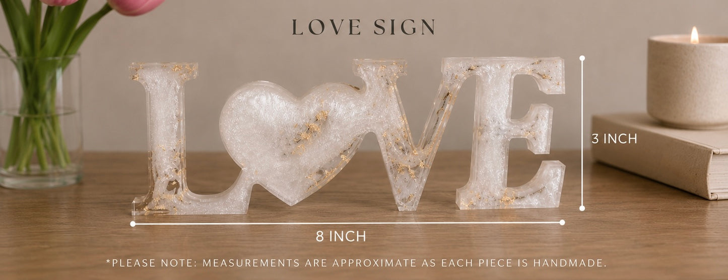 Resin Word Signs