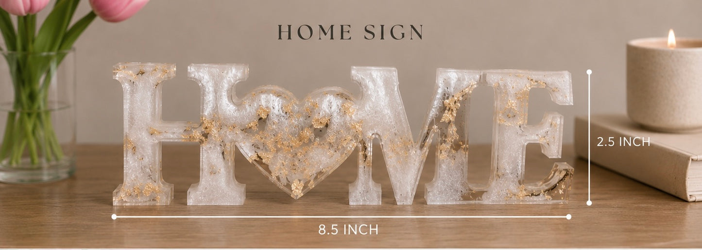 Resin Word Signs