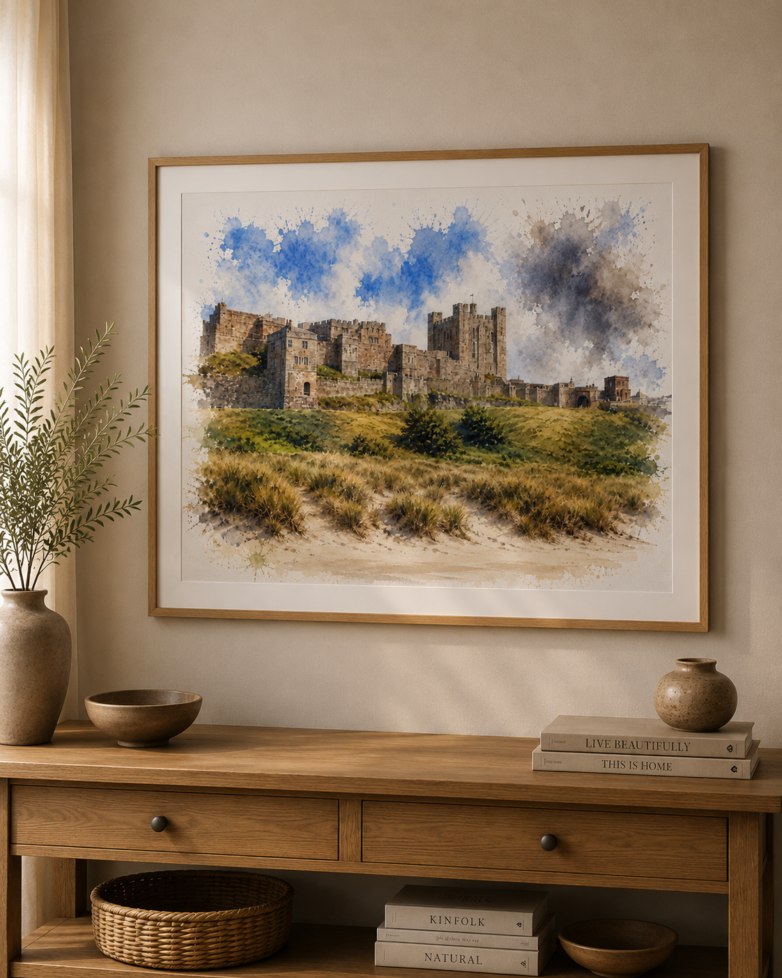 UK Castles & Landmark Watercolour Art Prints (various)