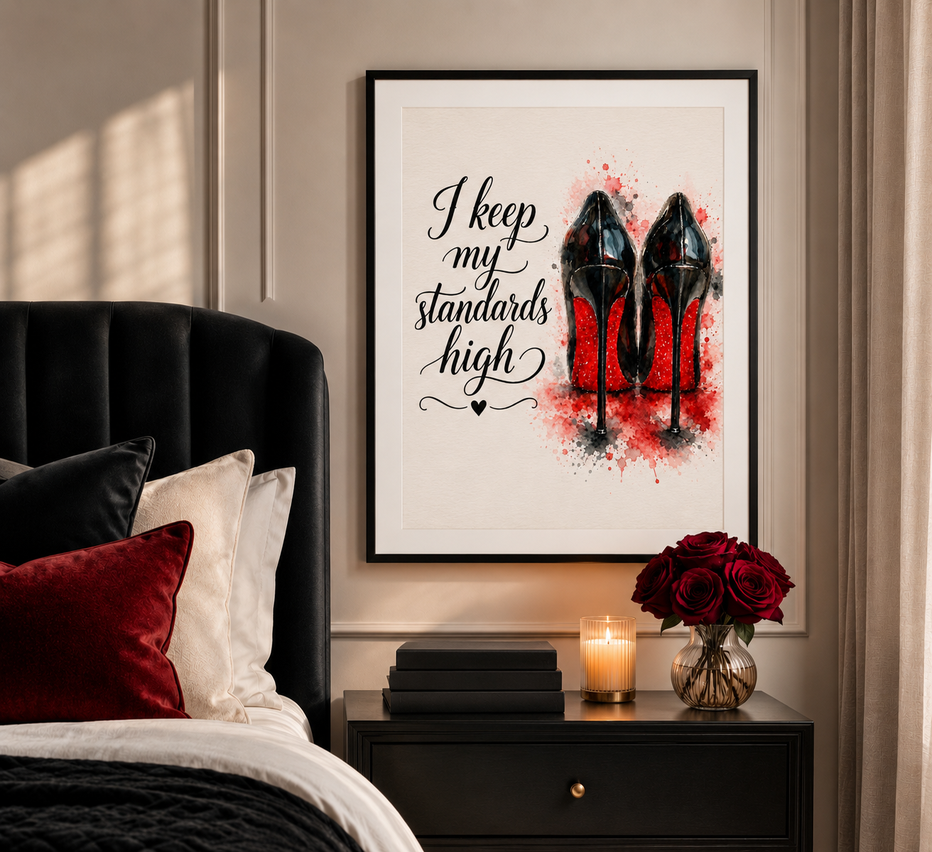 Red Bottom Heels Art Prints