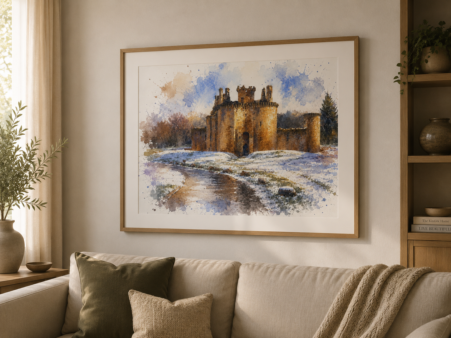 UK Castles & Landmark Watercolour Art Prints (various)