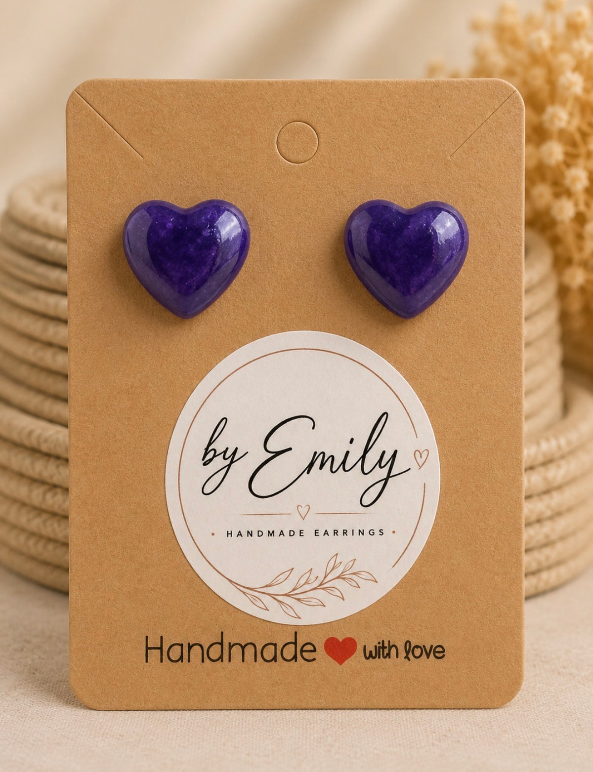 Chunky Heart Studs