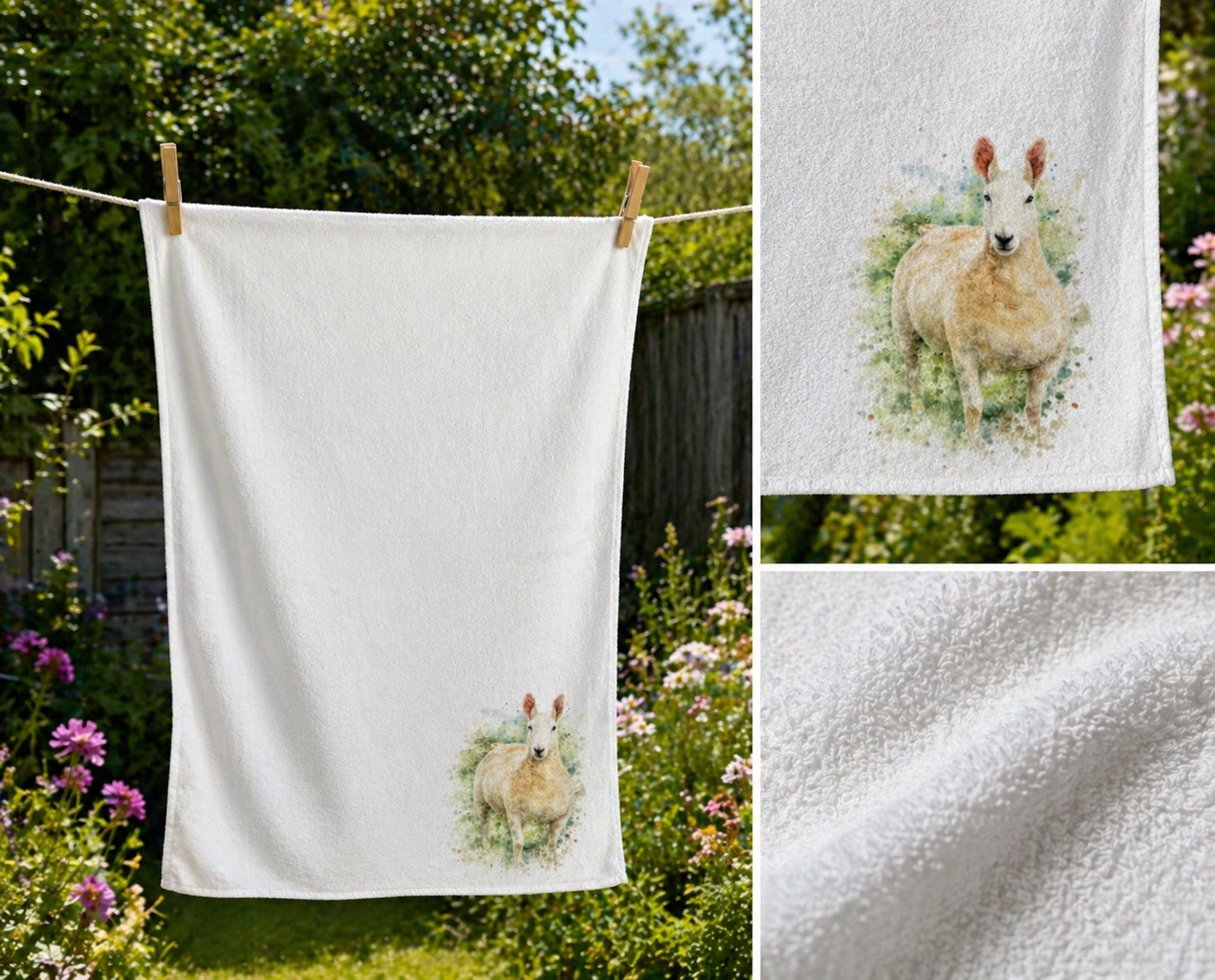 Border Leicester Tea Towel