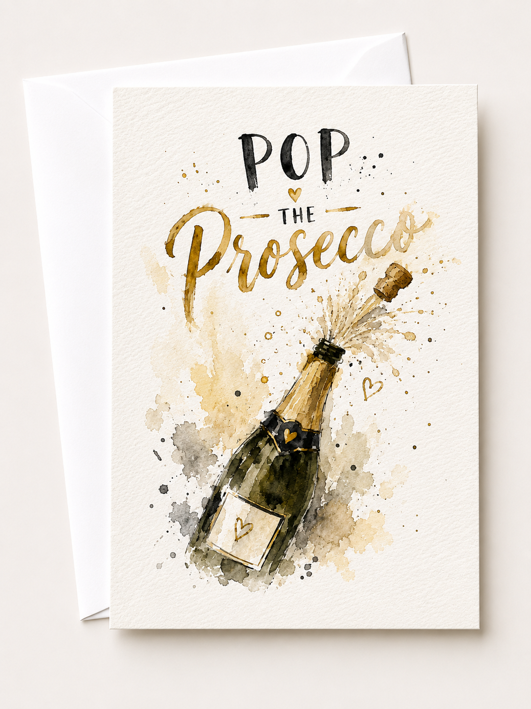 Pop the Prosecco Celebration Card