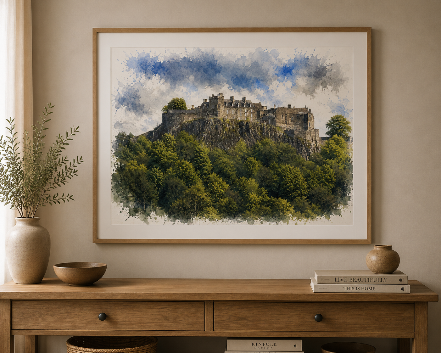 UK Castles & Landmark Watercolour Art Prints (various)