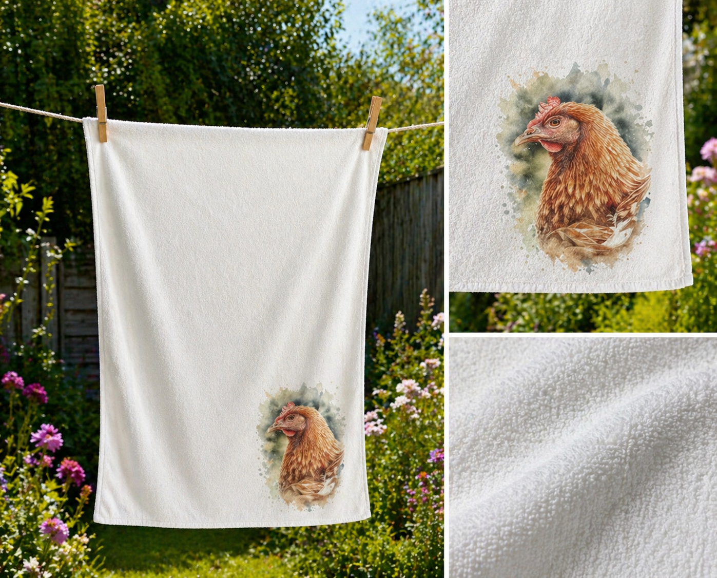 Chicken Tea Towel