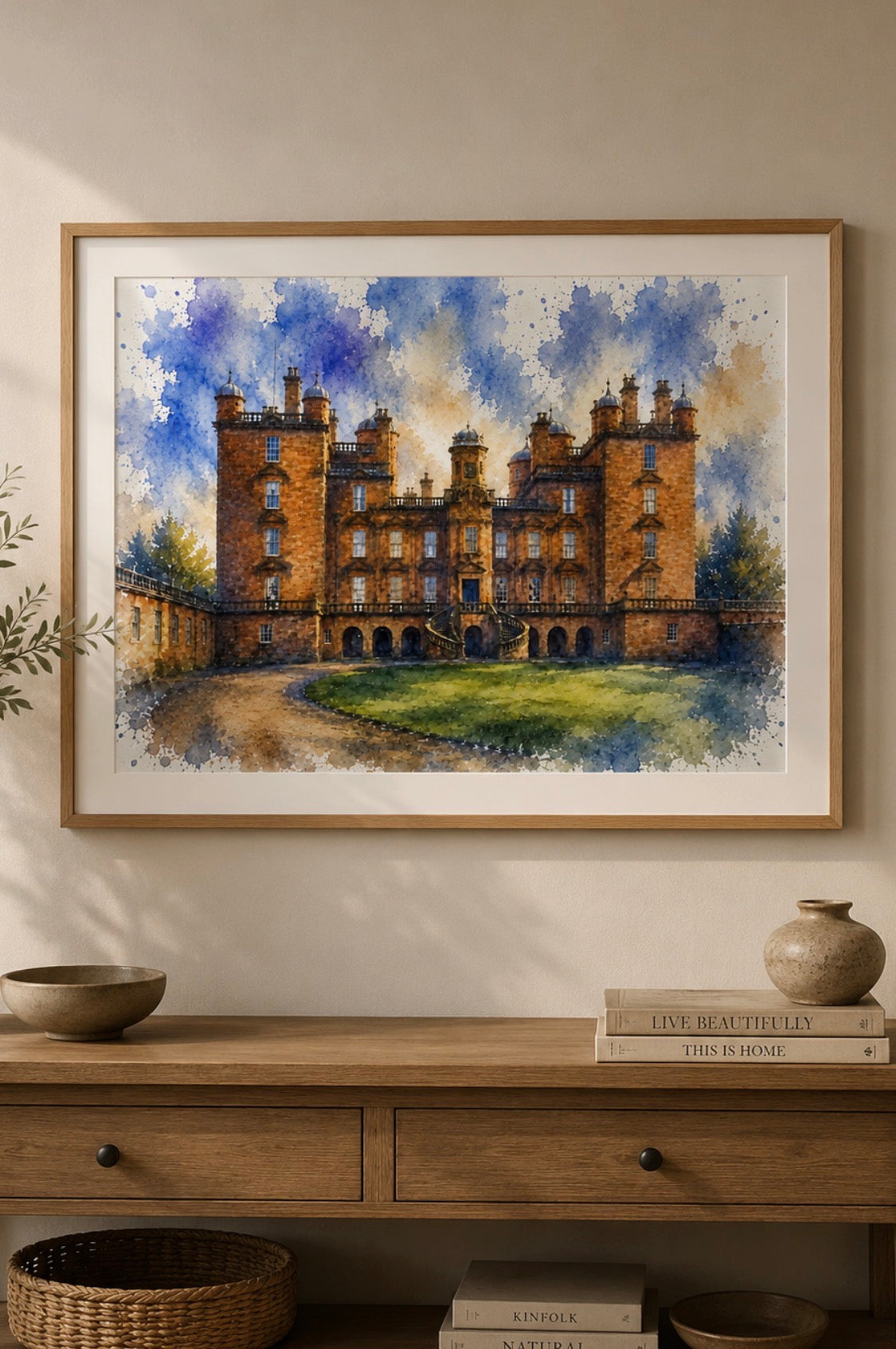 UK Castles & Landmark Watercolour Art Prints (various)