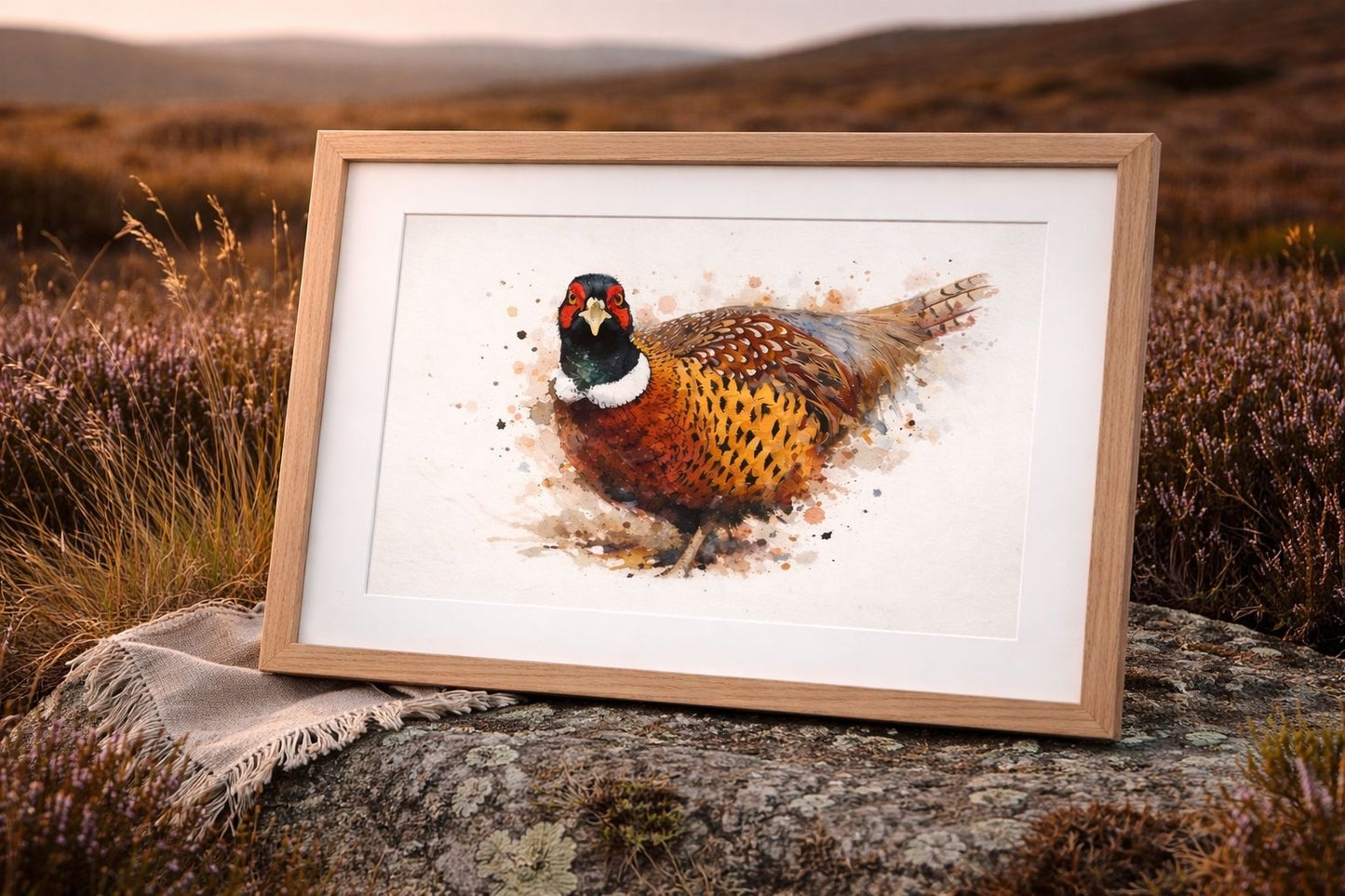 Pheasant Watercolour Art Print